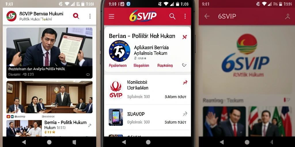 Antarmuka aplikasi 6SVIP yang intuitif dan informatif.