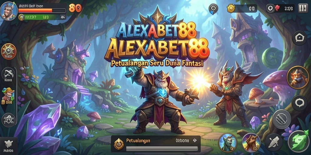 Tampilan grafis menakjubkan dari game Petualangan ALEXABET88.