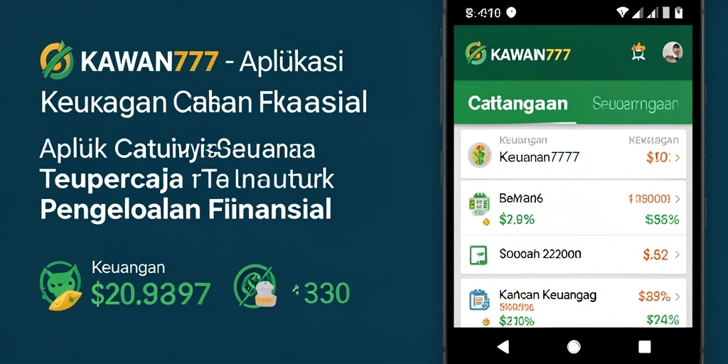 Antarmuka KAWAN777 yang sederhana dan fungsional untuk Catatan Keuangan.